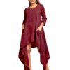 Red Assymetric Dress