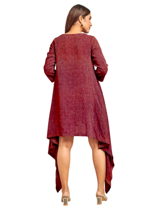 Red Assymetric Dress