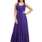 Blue georgette dress