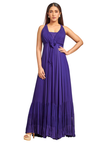 Blue georgette dress