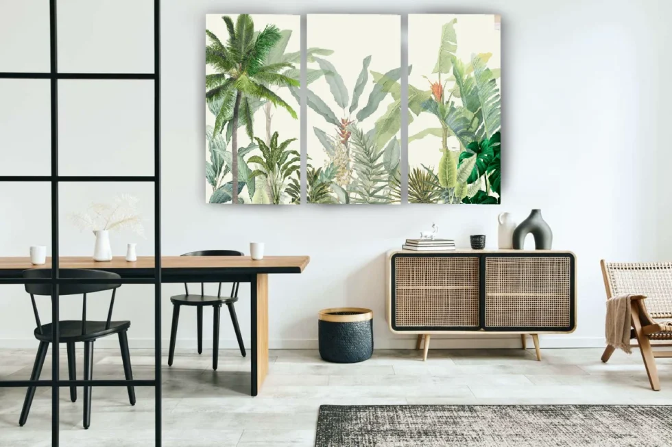 Tropical Foliage Natural Panels
