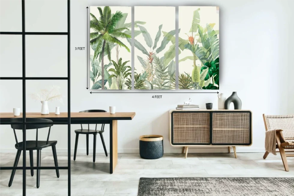 Tropical Foliage Natural Panels