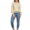ivory printed bomber jacket