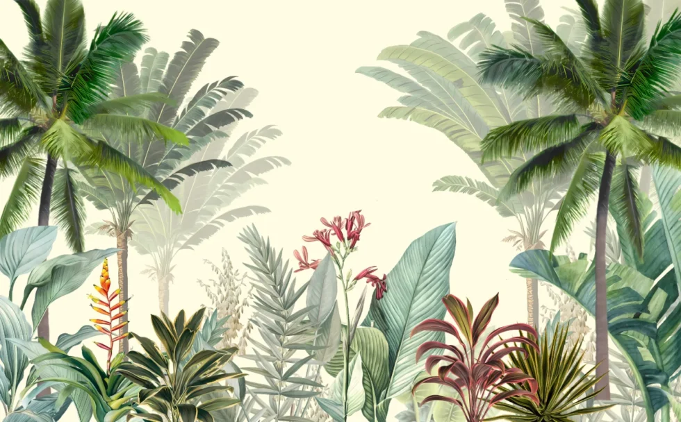 Tropical Flourish Wallpaper