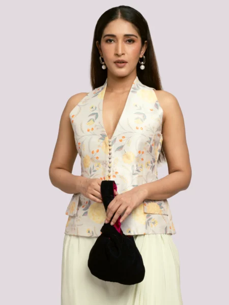 Velvet Bloom Reversible Knot Bag