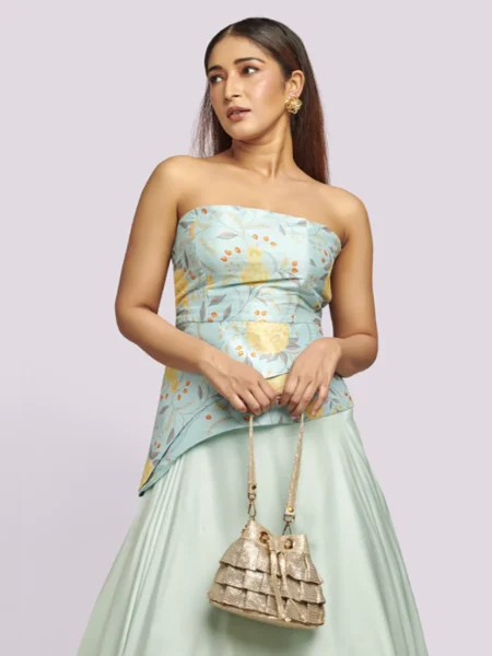 Champagne Cascade Potli Bag